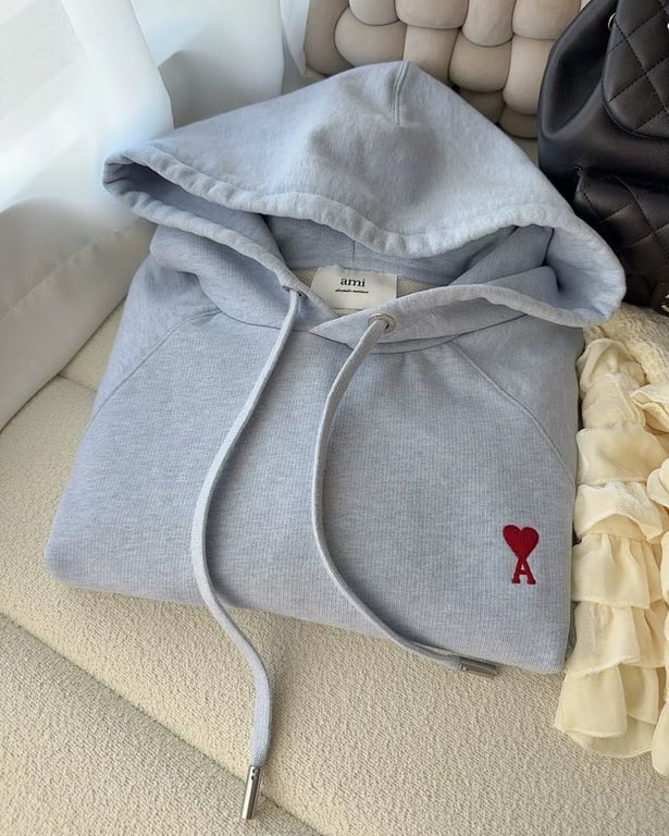 Ami Paris Small Heart Logo Hoodie - 42