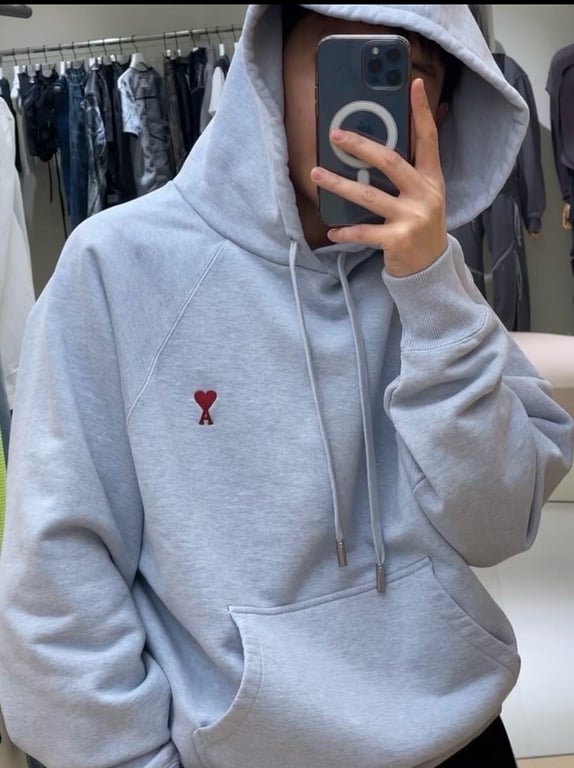 Ami Paris Small Heart Logo Hoodie - 43