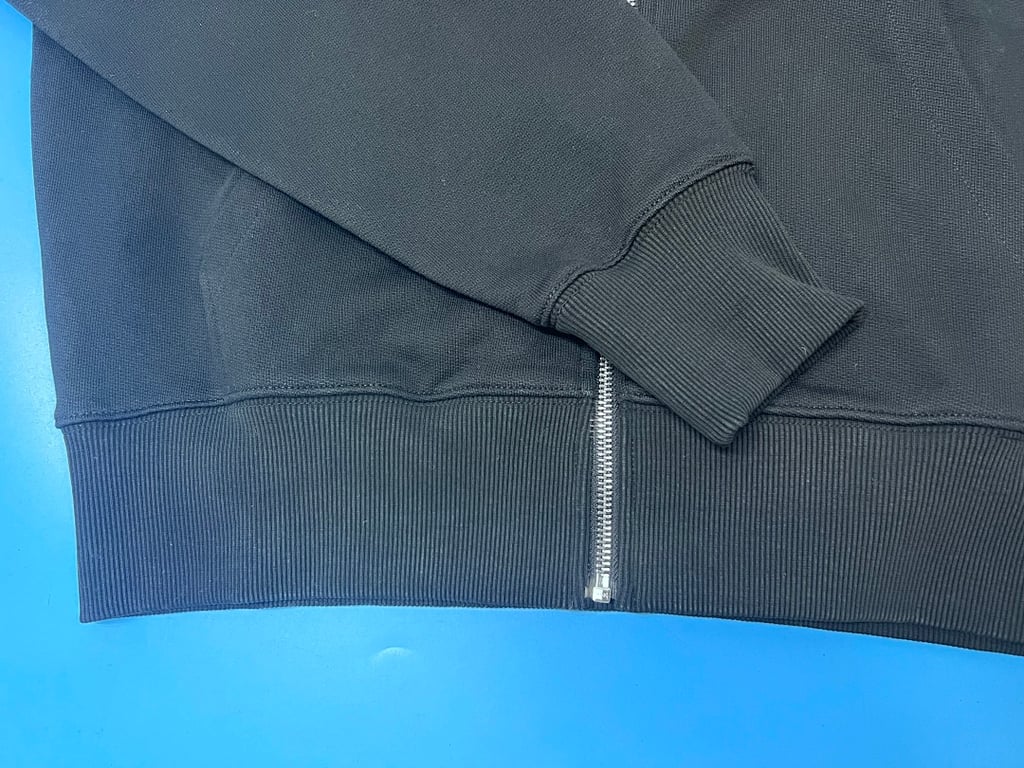 Ami Paris Ami de Coeur Zip-Up Hoodie Black - 12