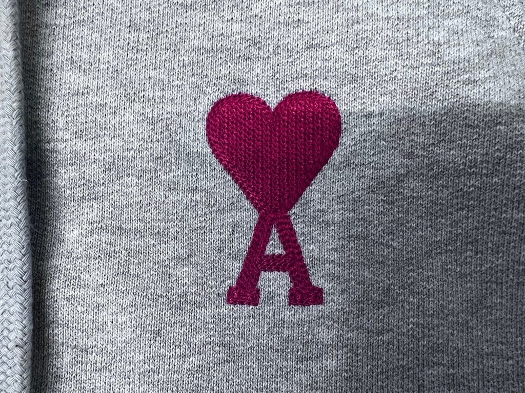 Ami Paris Ami de Coeur Zip-Up Hoodie Black - 31