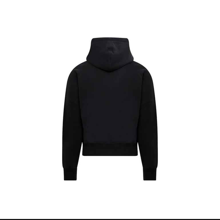 Ami Paris Ami de Coeur Zip-Up Hoodie Black - 7