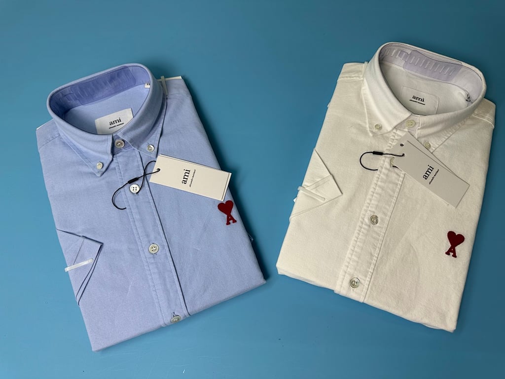 Ami Paris Ami de Coeur Short Sleeve Shirt - 45