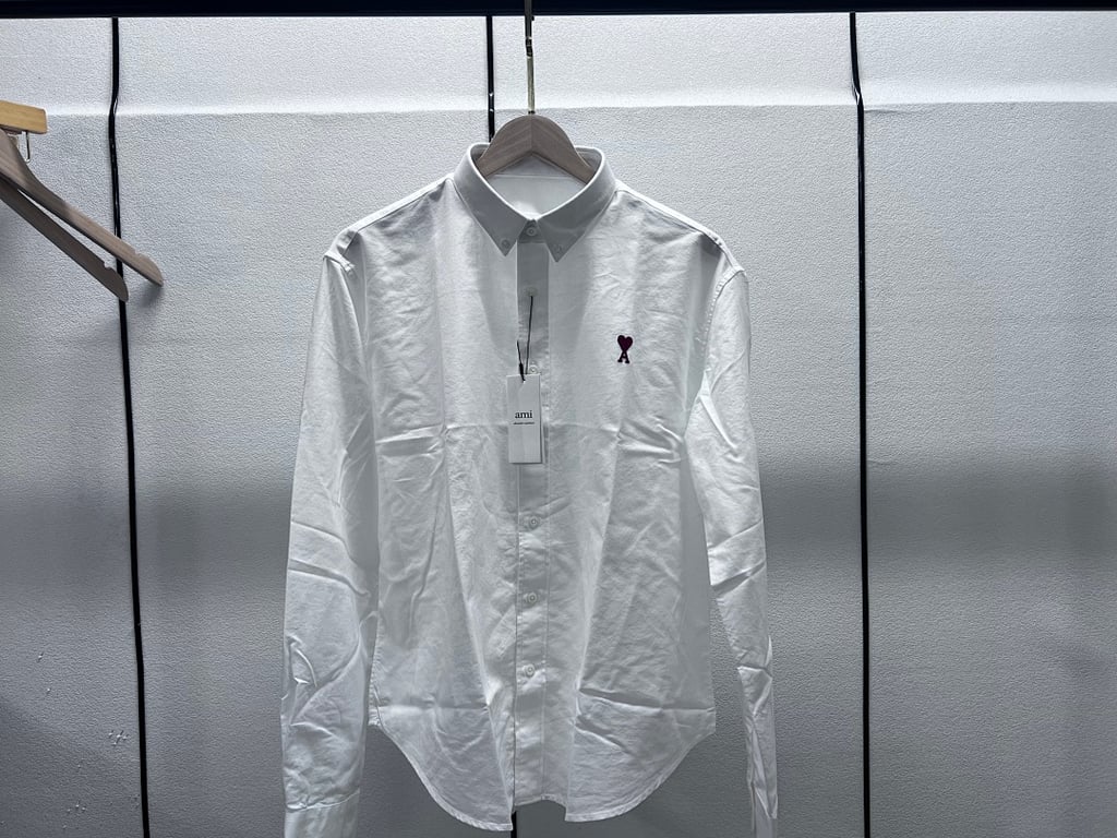 Ami Paris Ami de Coeur Oxford Shirt - 7