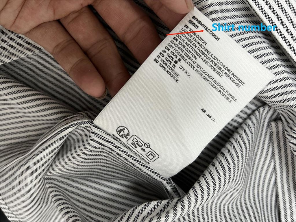 Ami Paris Ami de Coeur Striped Shirt - 30