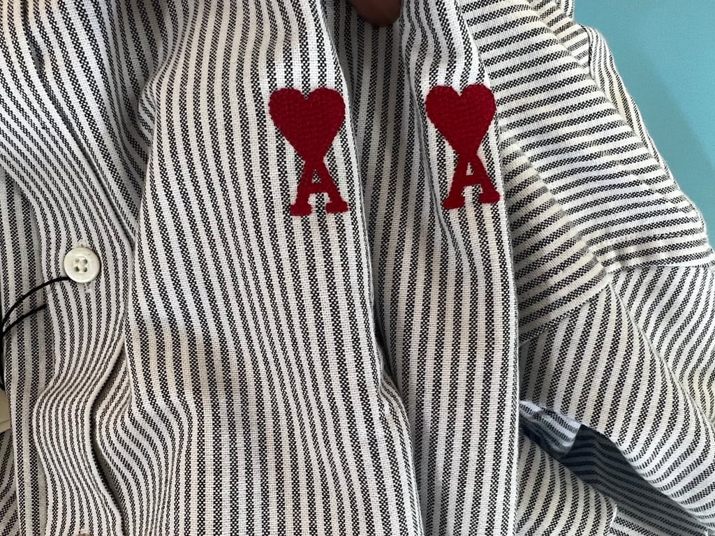 Ami Paris Ami de Coeur Striped Shirt - 35