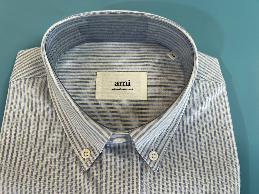 Ami Paris Ami de Coeur Striped Shirt - 7