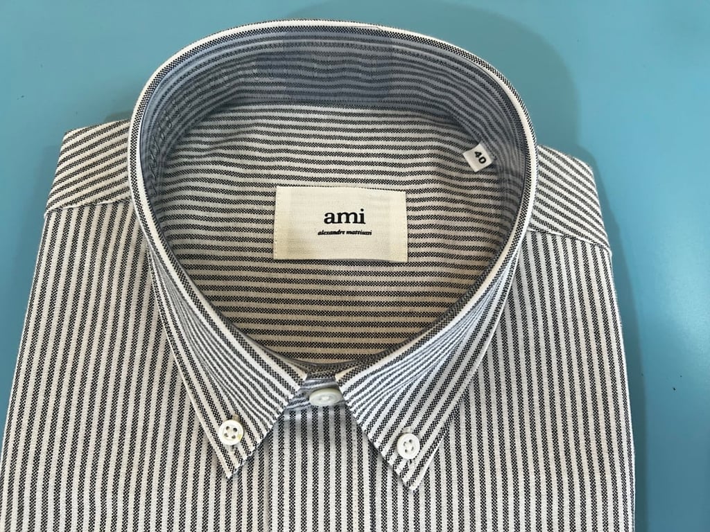 Ami Paris Ami de Coeur Striped Shirt - 9