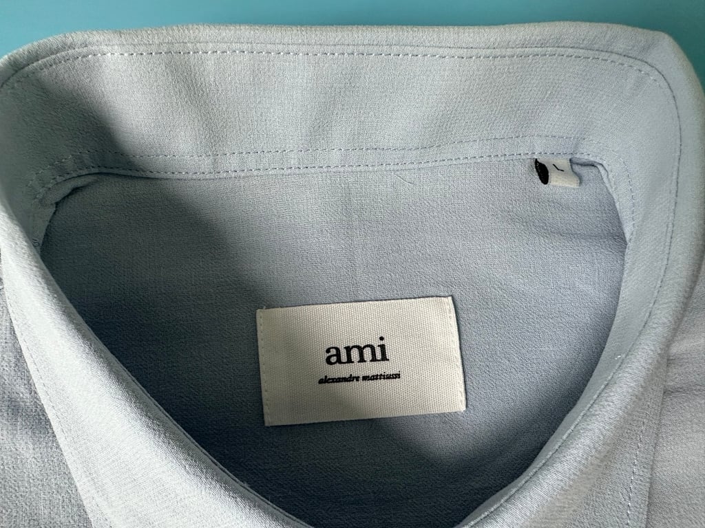 Ami Paris Ami de Coeur Short Sleeve Shirt Beige - 29