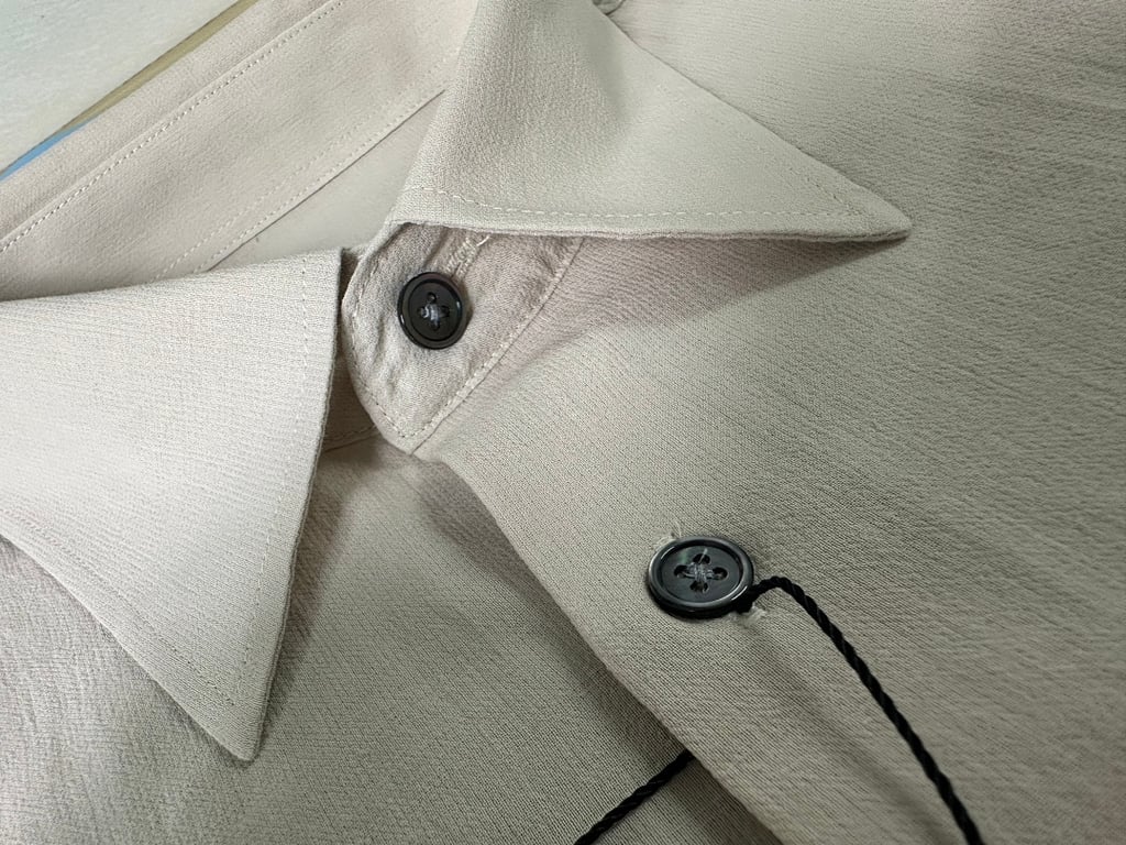 Ami Paris Ami de Coeur Short Sleeve Shirt Beige - 4