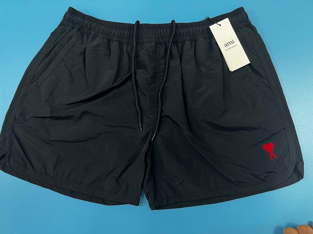 Ami Paris Ami de Coeur Swim Shorts - 8