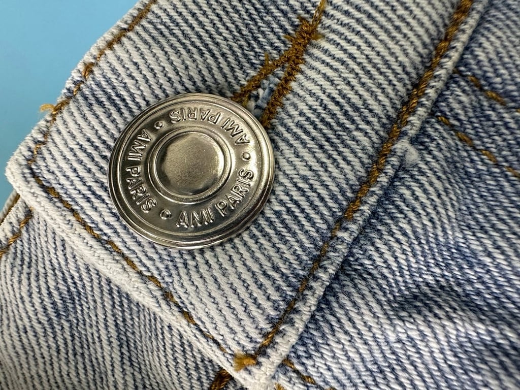 Ami Paris Metal Heart Light Blue Jeans - 10