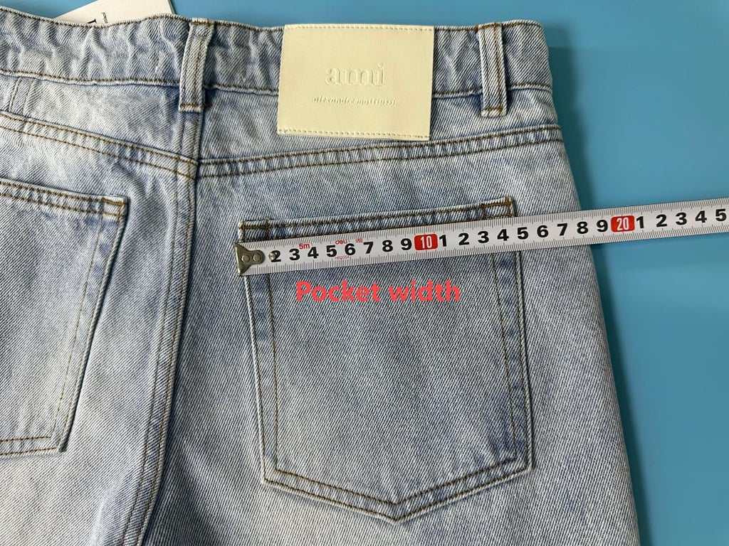 Ami Paris Metal Heart Light Blue Jeans - 14