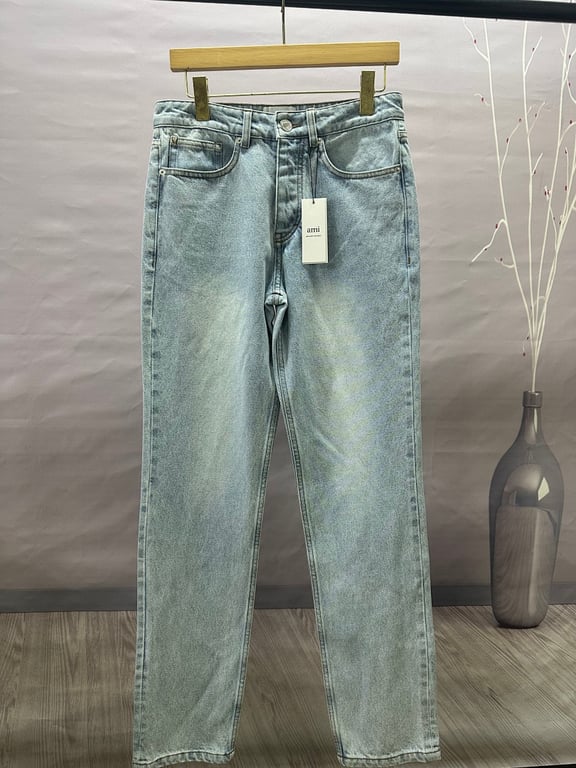 Ami Paris Metal Heart Light Blue Jeans - 20