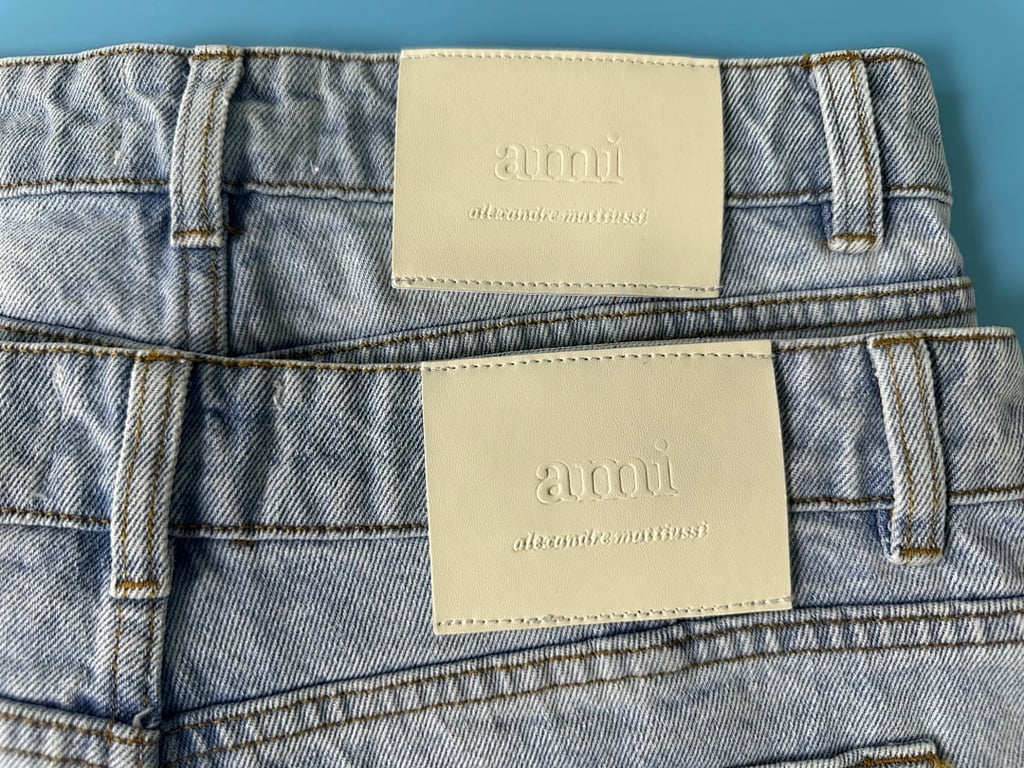 Ami Paris Metal Heart Light Blue Jeans - 21