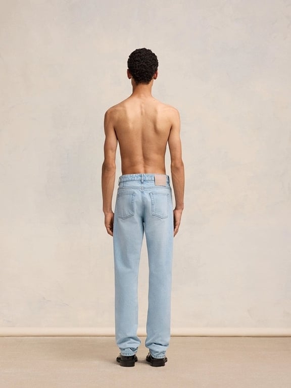 Ami Paris Metal Heart Light Blue Jeans - 4