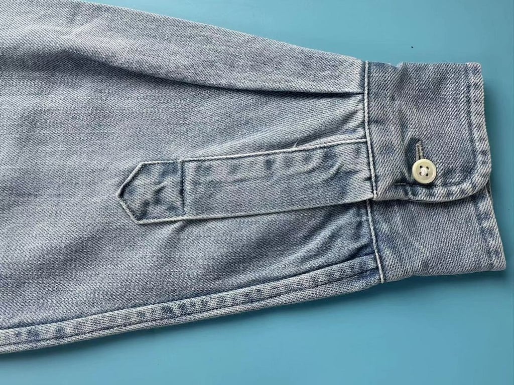 Ami Paris Vintage Denim Shirt Light Blue - 16