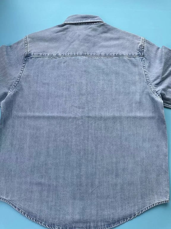 Ami Paris Vintage Denim Shirt Light Blue - 18