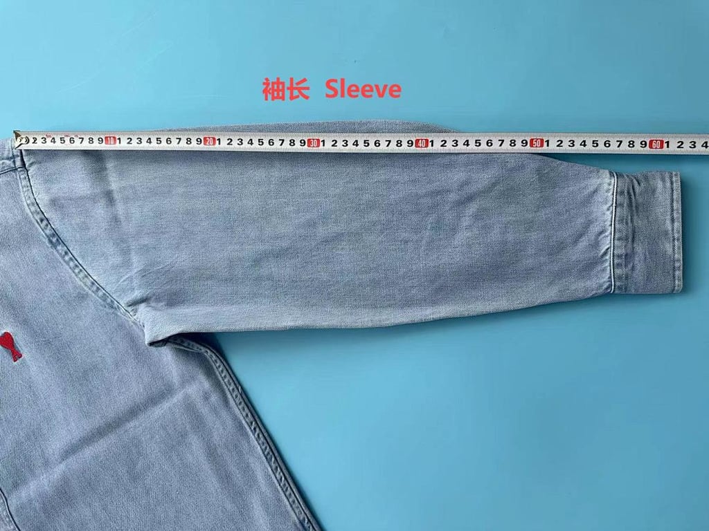 Ami Paris Vintage Denim Shirt Light Blue - 9