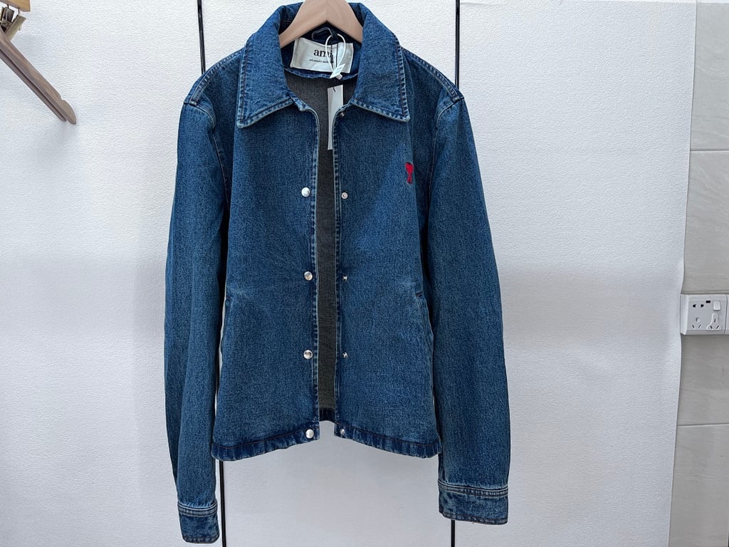 Ami Paris Ami de Coeur Denim Jacket Blue - 9