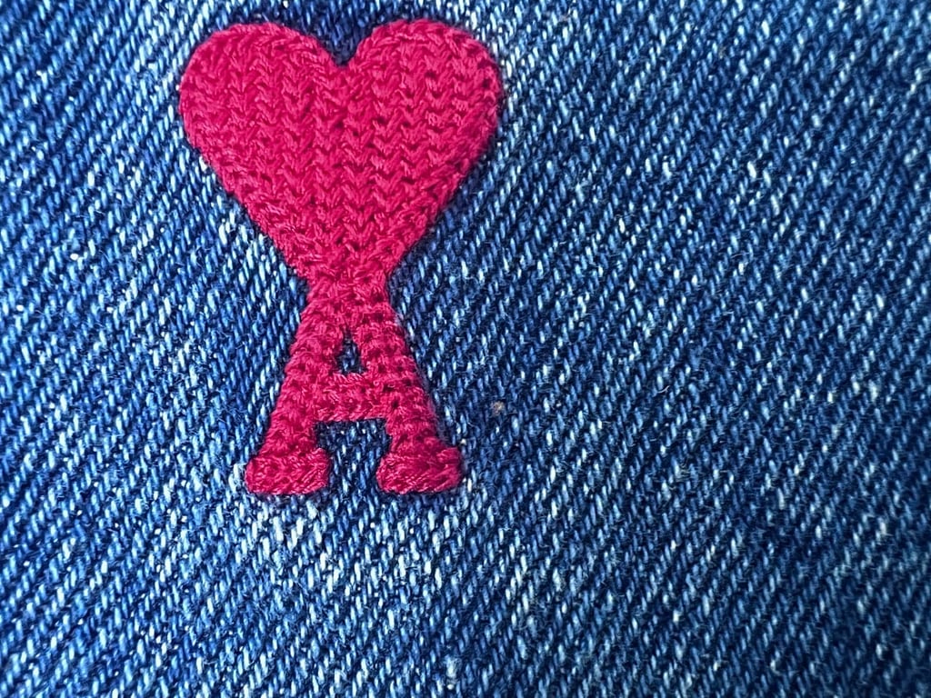 Ami Paris Ami de Coeur Denim Jacket Blue - 12