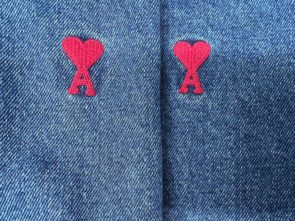 Ami Paris Ami de Coeur Denim Jacket Blue - 26