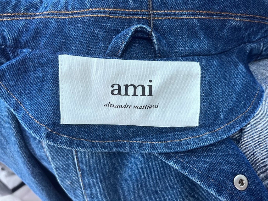 Ami Paris Ami de Coeur Denim Jacket Blue - 29