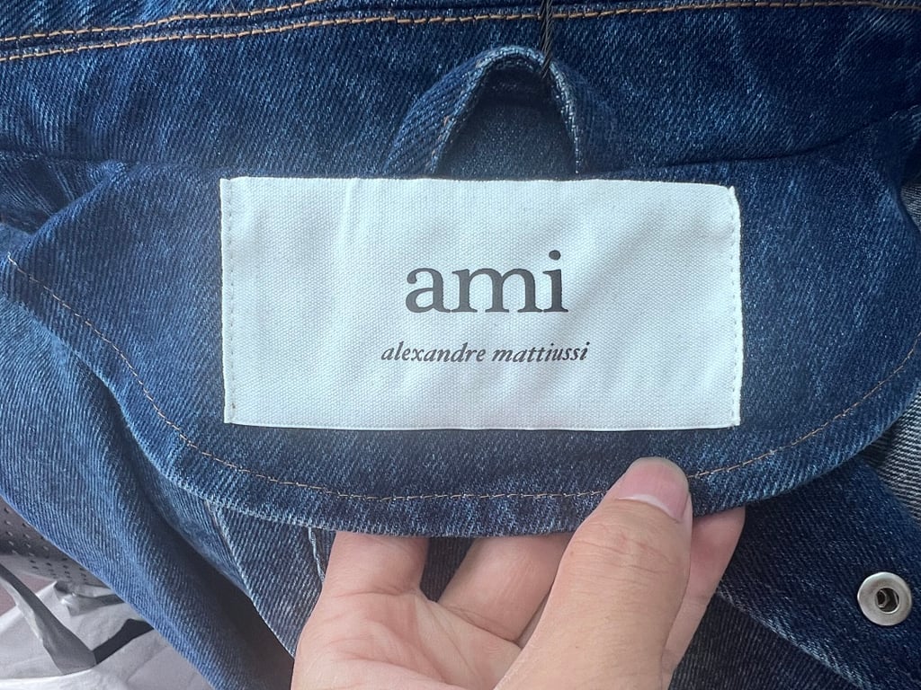 Ami Paris Ami de Coeur Denim Jacket Blue - 30