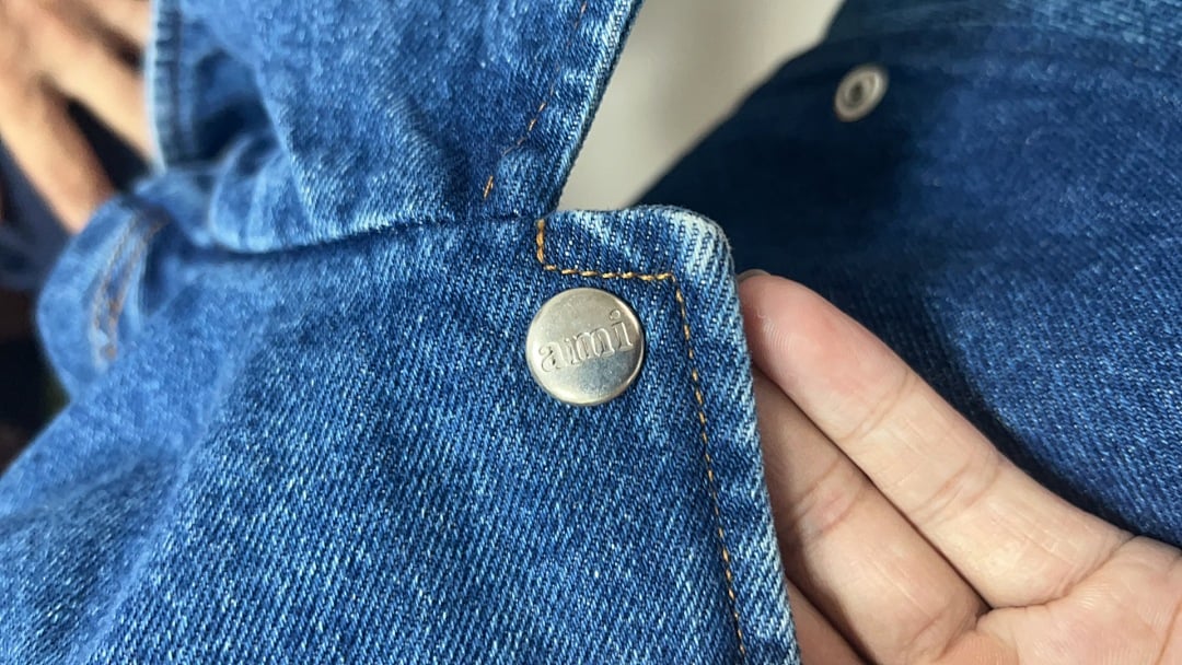 Ami Paris Ami de Coeur Denim Jacket Blue - 32