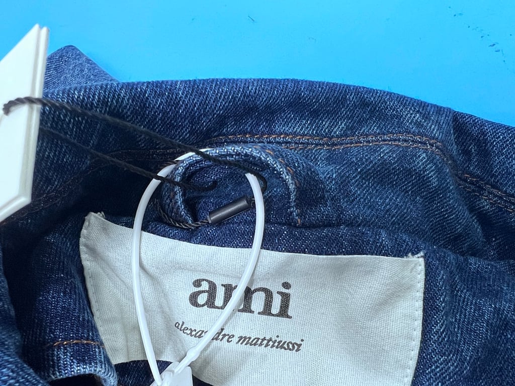 Ami Paris Ami de Coeur Denim Jacket Blue - 45
