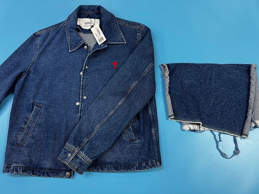 Ami Paris Ami de Coeur Denim Jacket Blue - 46