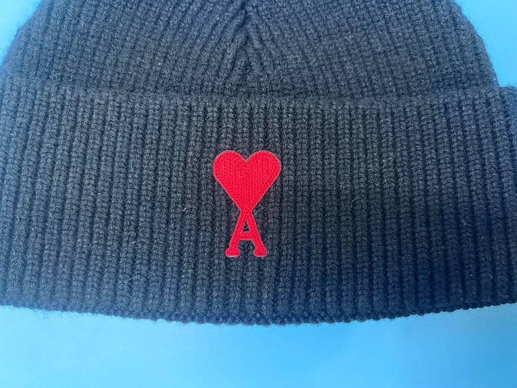 Ami Paris Ami de Coeur Wool Beanie Black - 12