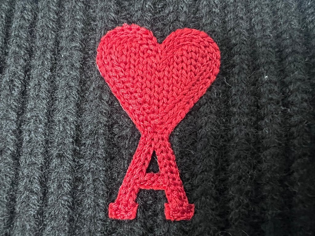Ami Paris Ami de Coeur Wool Beanie Black - 26