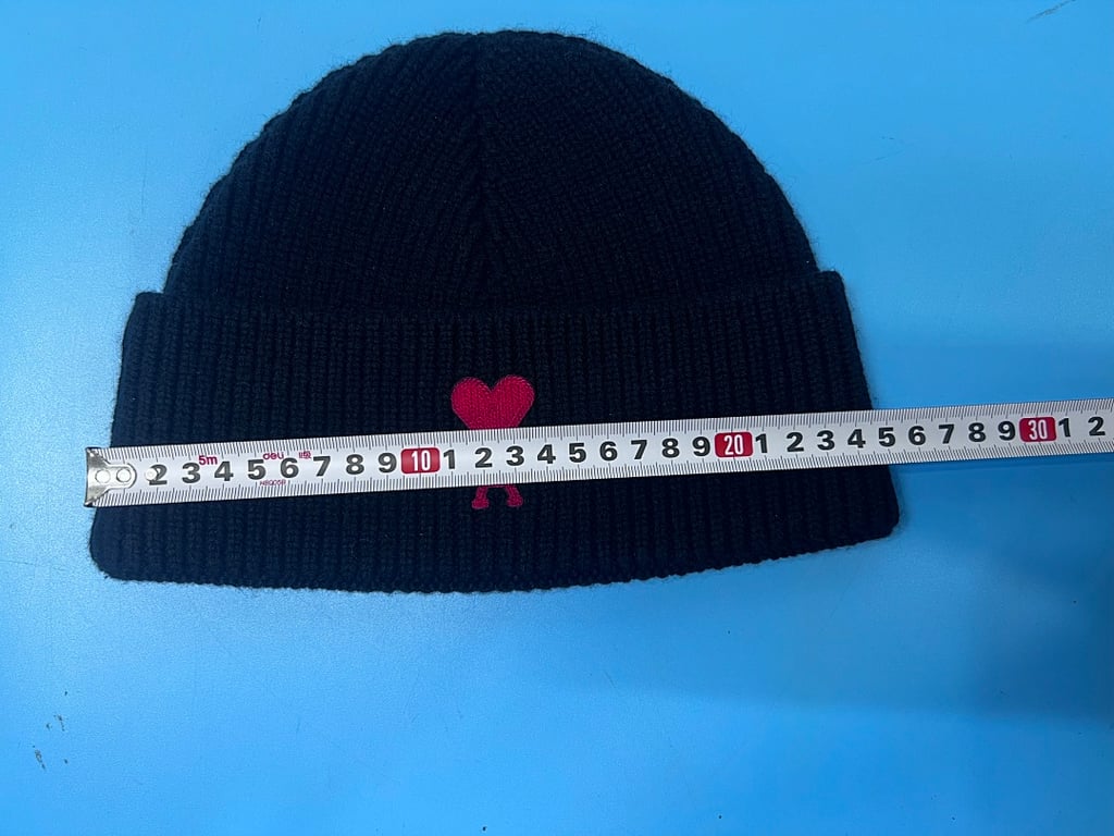 Ami Paris Ami de Coeur Wool Beanie Black - 4