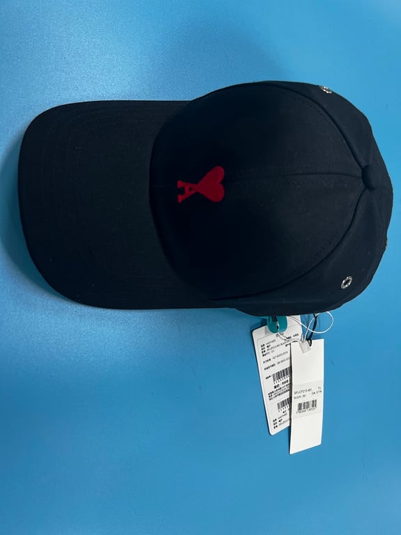 Ami Paris Ami de Coeur Baseball Cap Black - 15
