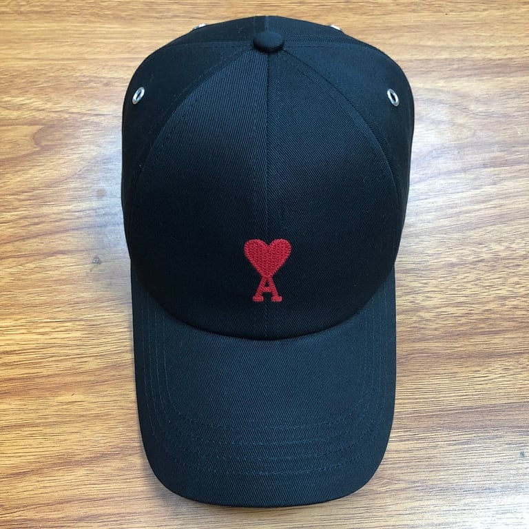 Ami Paris Ami de Coeur Baseball Cap Black - 3