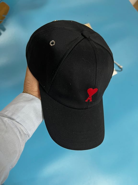 Ami Paris Ami de Coeur Baseball Cap Black - 23