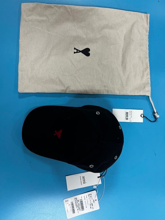 Ami Paris Ami de Coeur Baseball Cap Black - 24