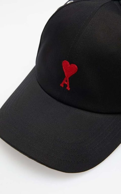 Ami Paris Ami de Coeur Baseball Cap Black - 26