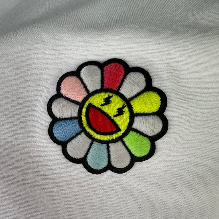 Takashi Murakami Sunflower Embroidered T-Shirt - 10