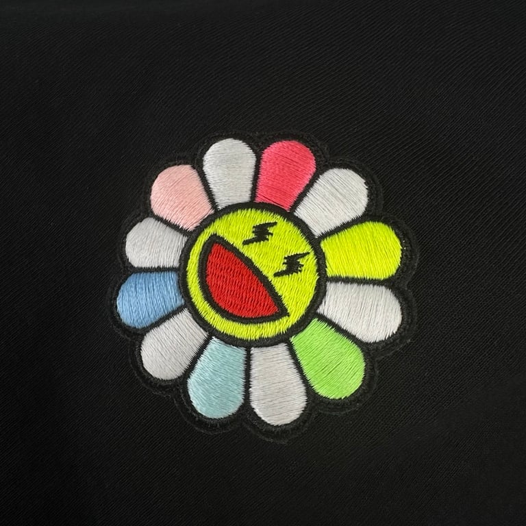 Takashi Murakami Sunflower Embroidered T-Shirt - 9