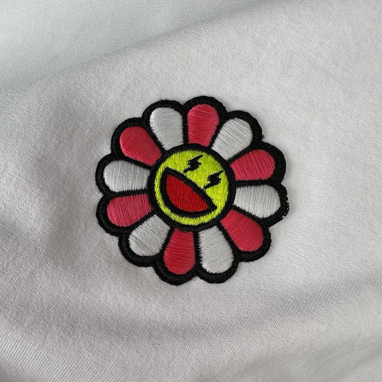 Takashi Murakami Sunflower Embroidered T-Shirt - 10