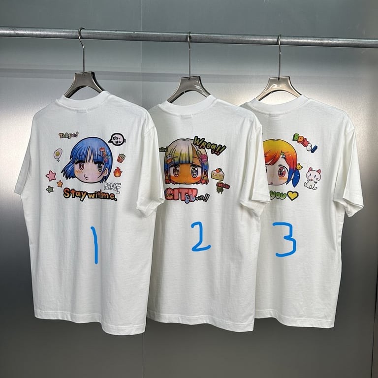Takashi Murakami Kawaii Anime Graphic T-Shirt - 4