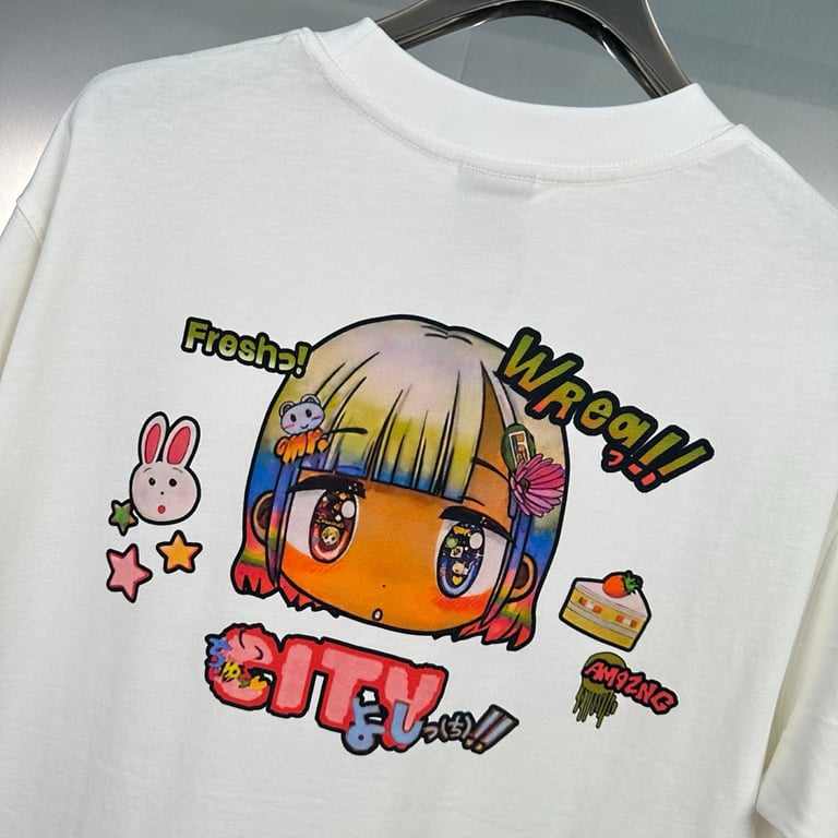 Takashi Murakami Kawaii Anime Graphic T-Shirt - 7