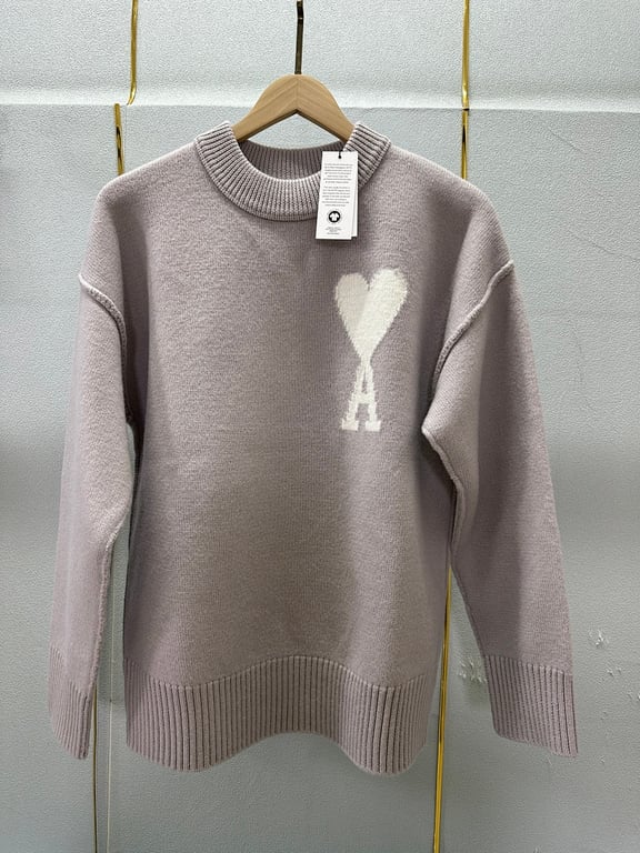Ami Paris Ami de Coeur Merino Wool Sweater - 9