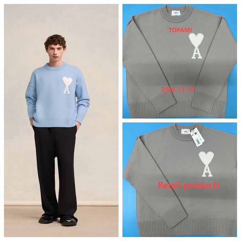 Ami Paris Ami de Coeur Merino Wool Sweater - 11