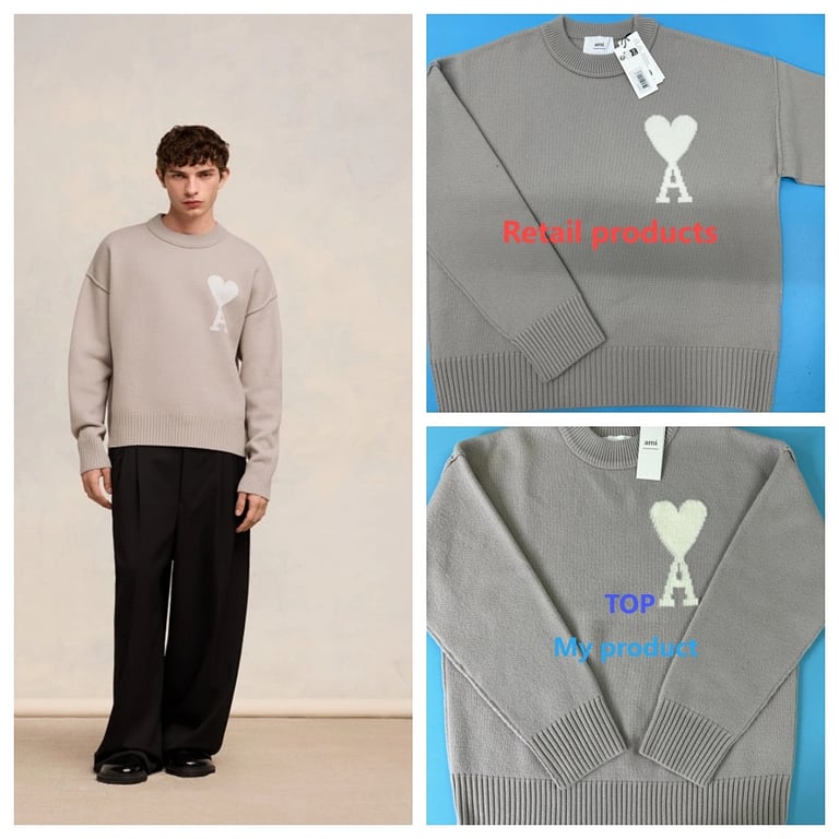 Ami Paris Ami de Coeur Merino Wool Sweater - 3