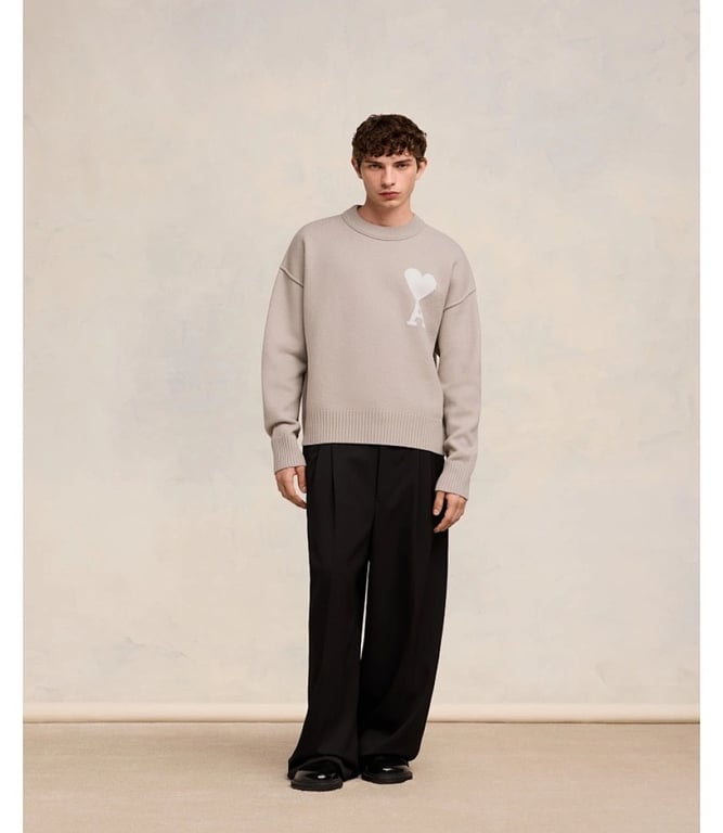 Ami Paris Ami de Coeur Merino Wool Sweater - 4