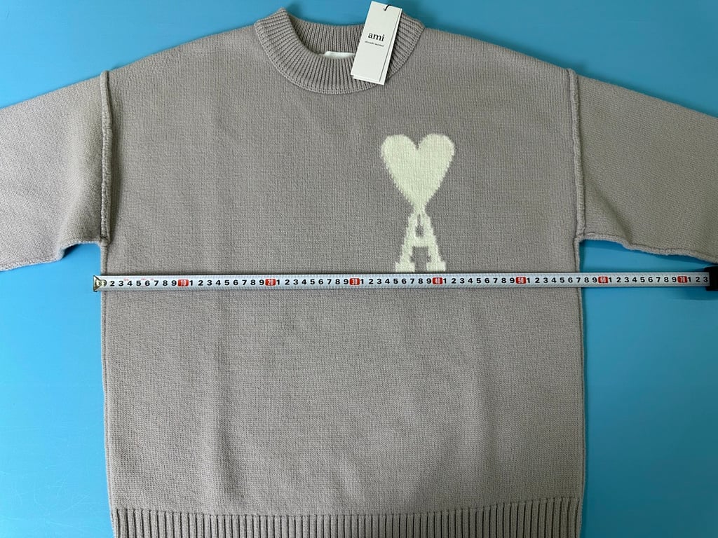 Ami Paris Ami de Coeur Merino Wool Sweater - 39