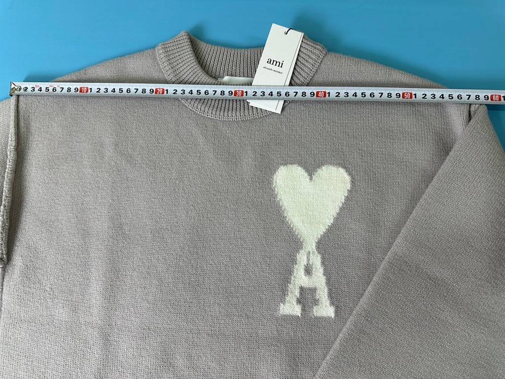 Ami Paris Ami de Coeur Merino Wool Sweater - 40