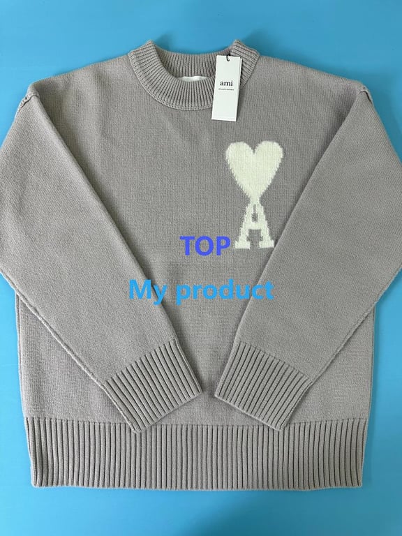 Ami Paris Ami de Coeur Merino Wool Sweater - 41